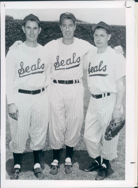 1956 Joe DiMaggio & Brothers San Francisco Seals "The Sporting News Collection Archives" Original Type 1 5" x 7" Photo (Sporting News Collection Hologram/MEARS Type 1 Photo LOA)