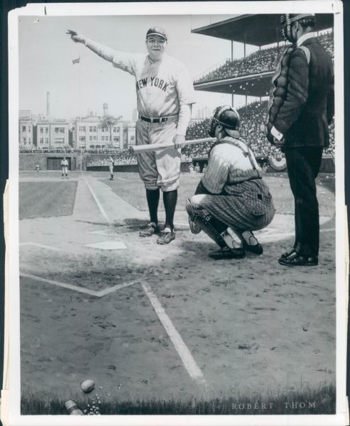 Lot Detail 1932 Depiction Babe Ruth New York Yankees Calling His Shot