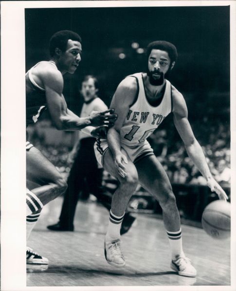 1967-80 Walt Frazier New York Knicks Original Type 1 8" x 10" Photo - Lot of 2 SPORT Magazine Collection (MEARS Type 1 Photo LOA)