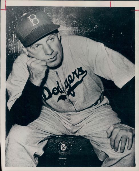 Leo Durocher Brooklyn Dodgers "The Sporting News Collection Archives" Original Type 1 Photo (Sporting News Collection Hologram/MEARS Type 1 Photo LOA)