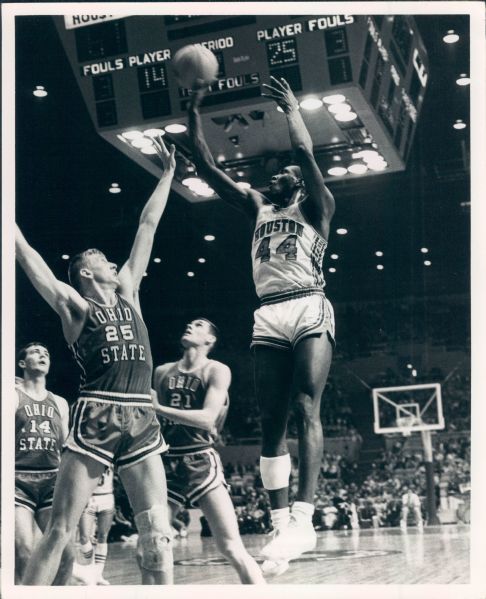 1966-68 circa Elvin Hayes University of Houston "The Sporting News Collection Archives" Original Type 1 8" x 10" Photo (Sporting News Collection Hologram/MEARS Type 1 Photo LOA) - Lot of 2