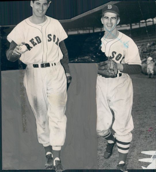 1940s Ted Williams Boston Red Sox "The Sporting News Collection Archives" Original Type 1 Photo (Sporting News Collection Hologram/MEARS Type 1 Photo LOA)