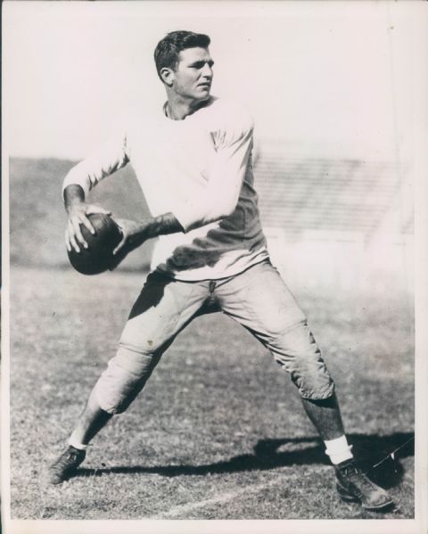 1937 Sammy Baugh Washington Redskins "The Sporting News Collection Archives" Original Type 1 7" x 9" Photo (Sporting News Collection Hologram/MEARS Type 1 Photo LOA)