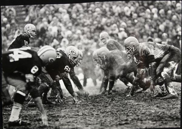 1966 Green Bay Packers Cleveland Browns "The Sporting News Collection Archives" Original Type 1 8.5" x 12" Choice Jumbo Oversized Photo (TSN Collection Hologram/MEARS Type 1 Photo LOA) 1:1, Unique