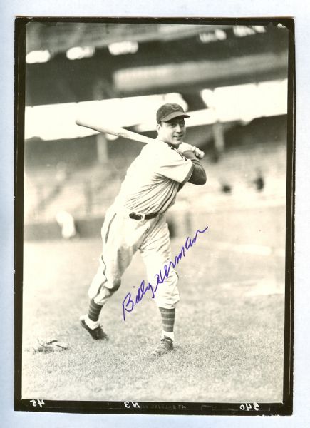 Billy Herman Chicago Cubs Signed Photo PSA/DNA