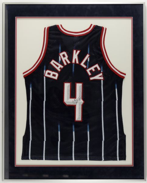 1996-2000 Charles Barkley Houston Rockets Signed Authentic Jersey - JSA