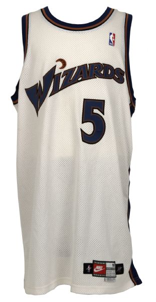 1997-99 Juwan Howard Washington Wizards Game Worn Jersey - (MEARS Auction LOA)