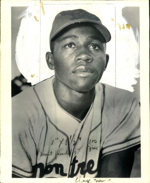 1952 Jim Gilliam Montreal Royals "The Sporting News Collection Archives" Original 8" x 10" Photo (Sporting News Collection Hologram/MEARS Photo LOA)