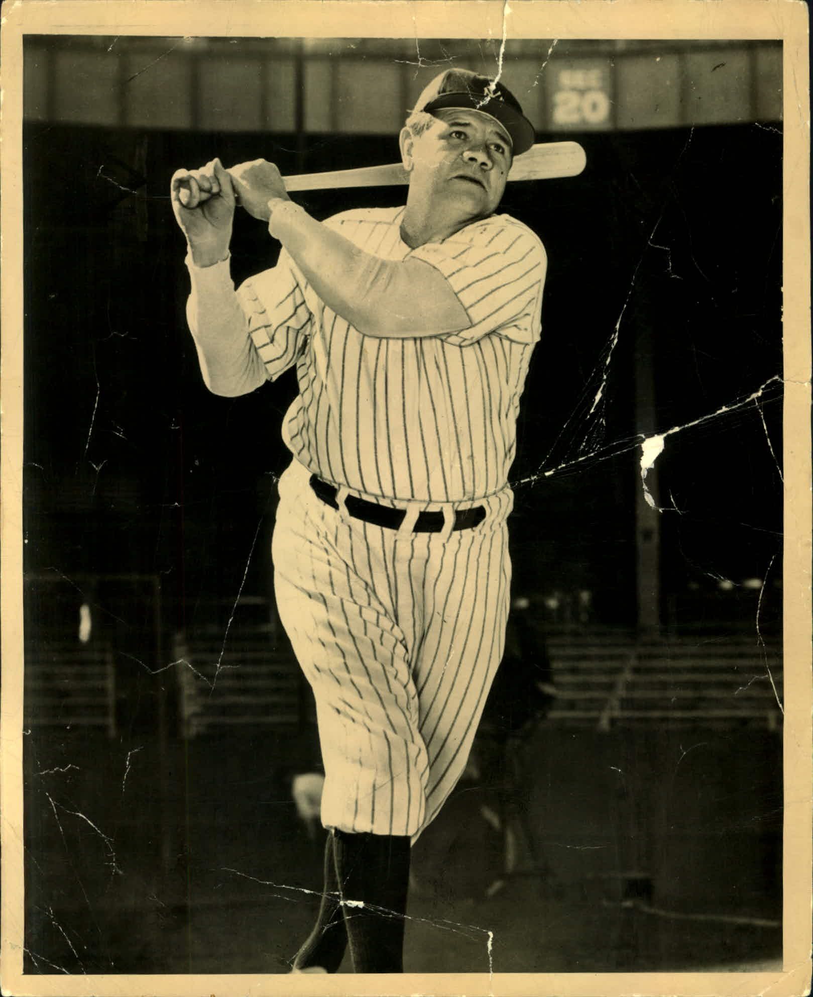 Lot Detail 1940s Babe Ruth New York Yankees Original 8 X 10 Photo