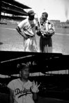 1950-54 circa Jackie Robinson Roy Campanella Gil Hodges Original Acetate File Negative (Chicago Sun Times Hologram/MEARS Auction LOA) - Lot of 3