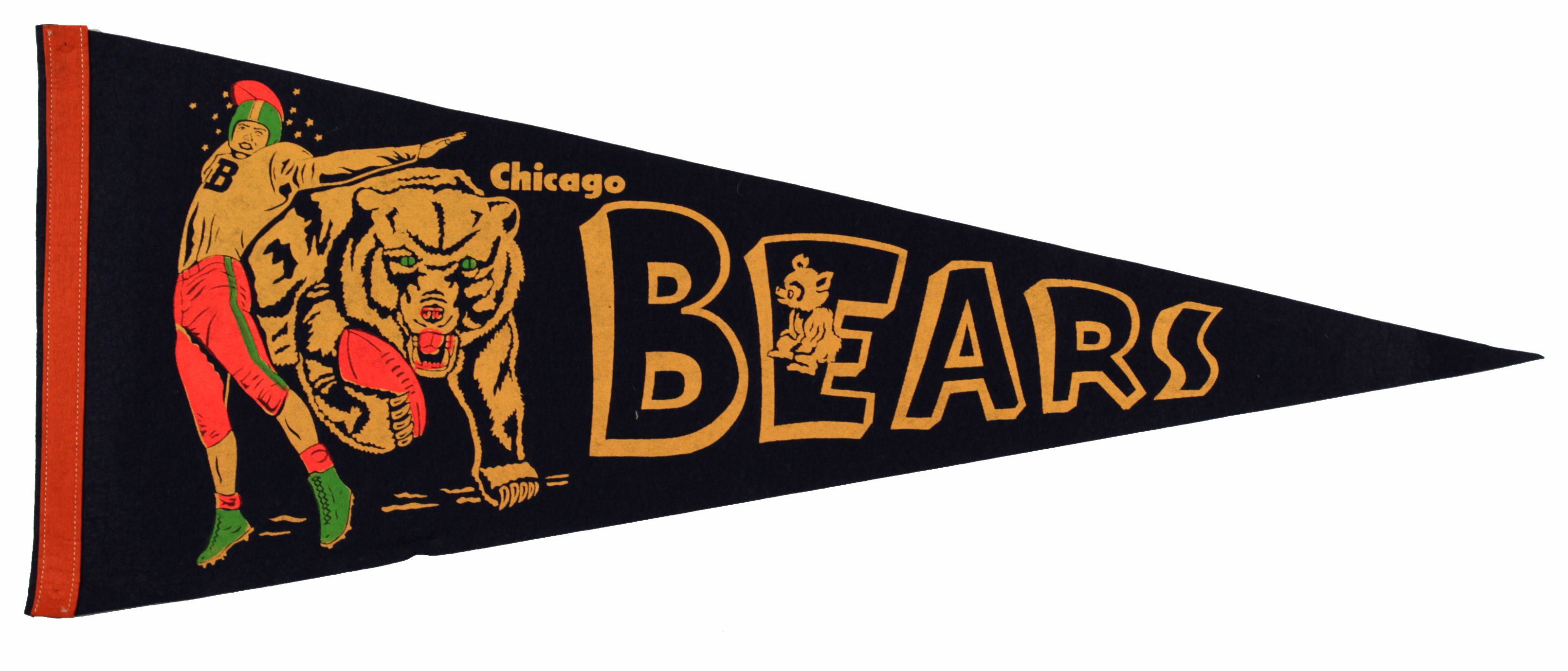 chicago bears super bowl pennant