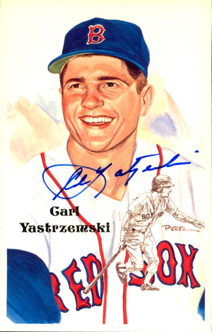 Lot Detail Carl Yastrzemski Boston Red Sox Signed Perez Steele