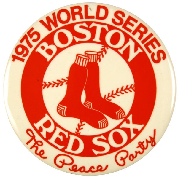 1975 Boston Red Sox World Series Pinback Button - "The Peace Party"