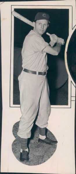 1943-46 circa Heinz Becker Chicago Cubs "The Sporting News Collection Archives" Original Type 1 - 4"x9.5" Production Art Photo (TSN Hologram/MEARS Type 1 Photo LOA) AAA Milwaukee Brewers