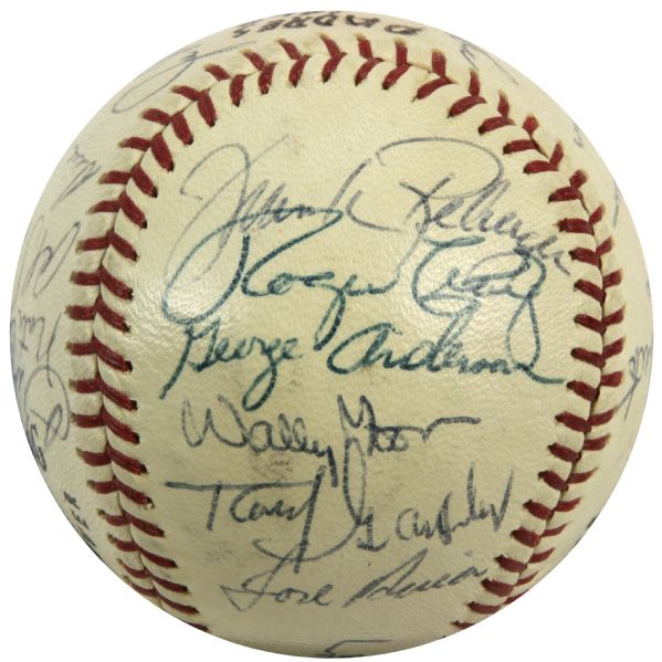 1969 San Diego Padres Team Signed Baseball Incl. 24 Sigs. With Sparky Anderson & Joe Niekro First Year of Padres - JSA 