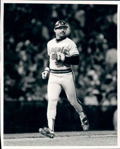 1982 Reggie Jackson California Angels "The Sporting News Collection Archives" Original Photos - Lot of 2 (Sporting News Collection Hologram/MEARS Photo LOA