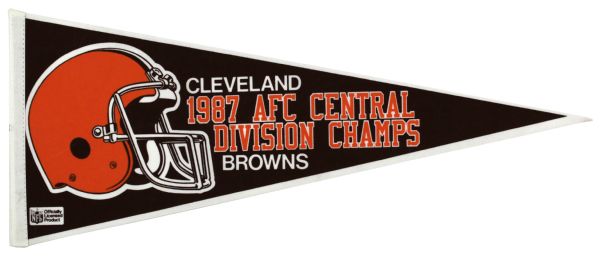 1987 Cleveland Browns AFC Central Division Champs Full Size Pennant