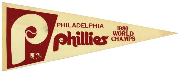 1980 Philadelphia Phillies World Series Champs Full Size Pennant
