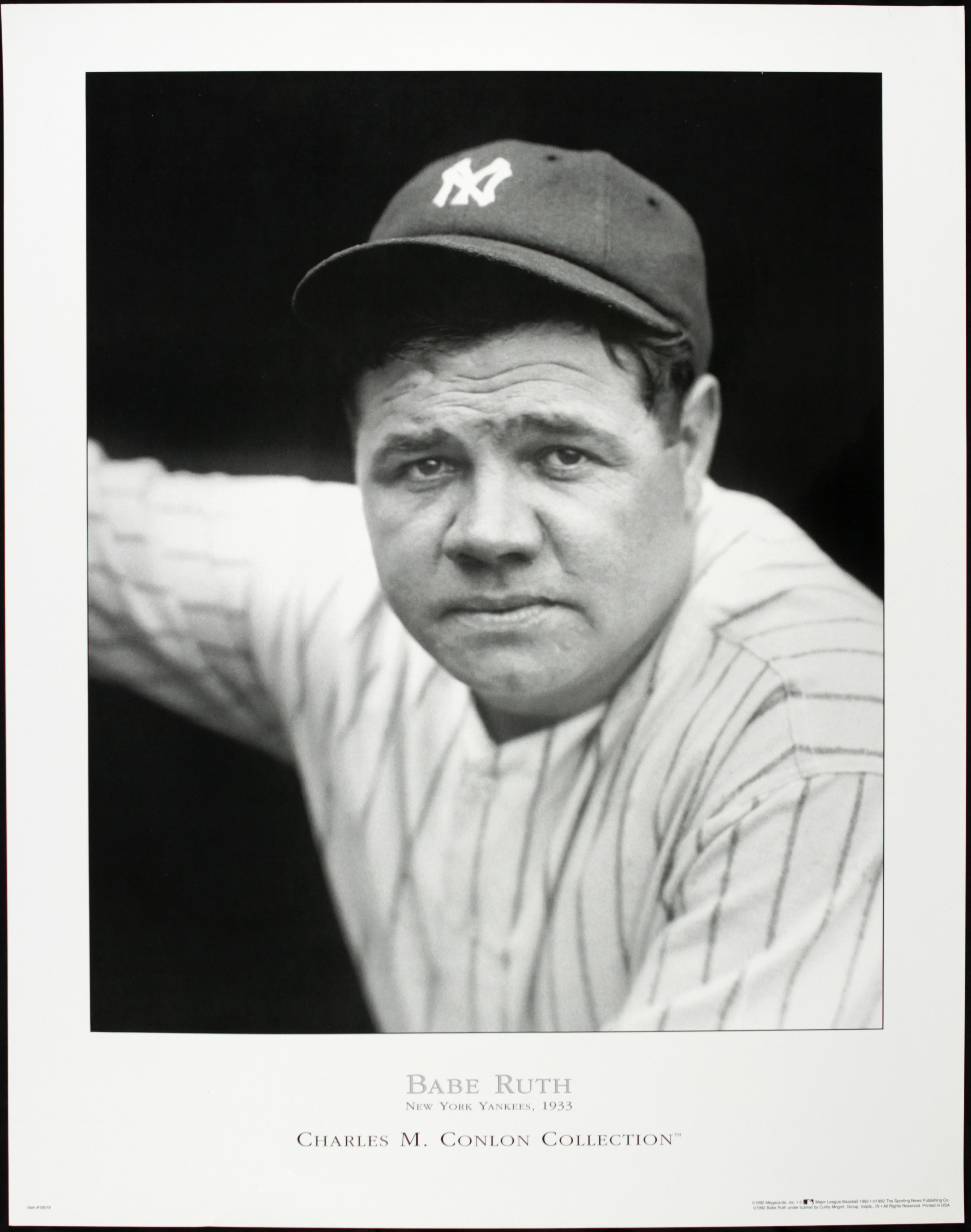 Lot Detail 1990s Babe Ruth New York Yankees Charles Conlon Poster