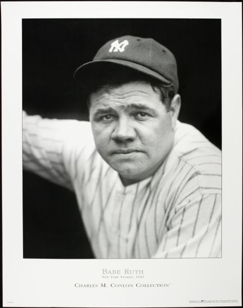 Lot Detail S Babe Ruth New York Yankees Charles Conlon Poster