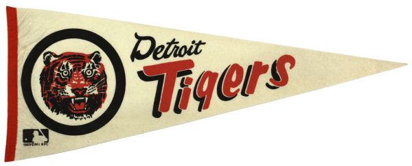 1969 Detroit Tigers Full Size Pennant 