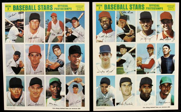 1969 Baseball Stars Official Photostamps - Lot of 18