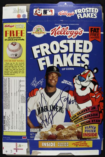 1994 Ken Griffey Jr. Seattle Mariners Signed Frosted Flakes Box  With Bold Signature - JSA 