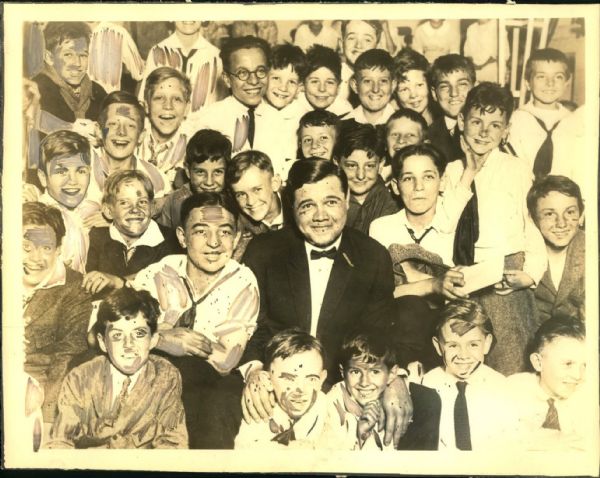 1922 Babe Ruth Visiting Baltimore Orphanage