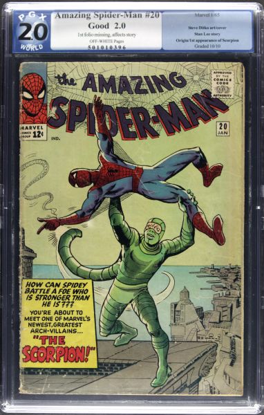 1965 The Amazing Spider-Man #20 Marvel Comics (PGX Good 2.0) First Appearance of Scorpion