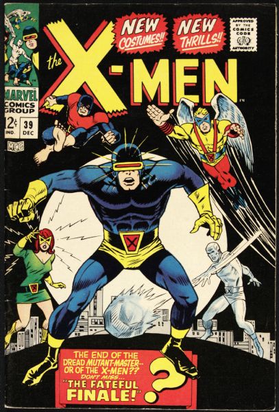 1967  the X-Men #39 Marvel Comics Very Fine+  - (MEARS Auction LOA)