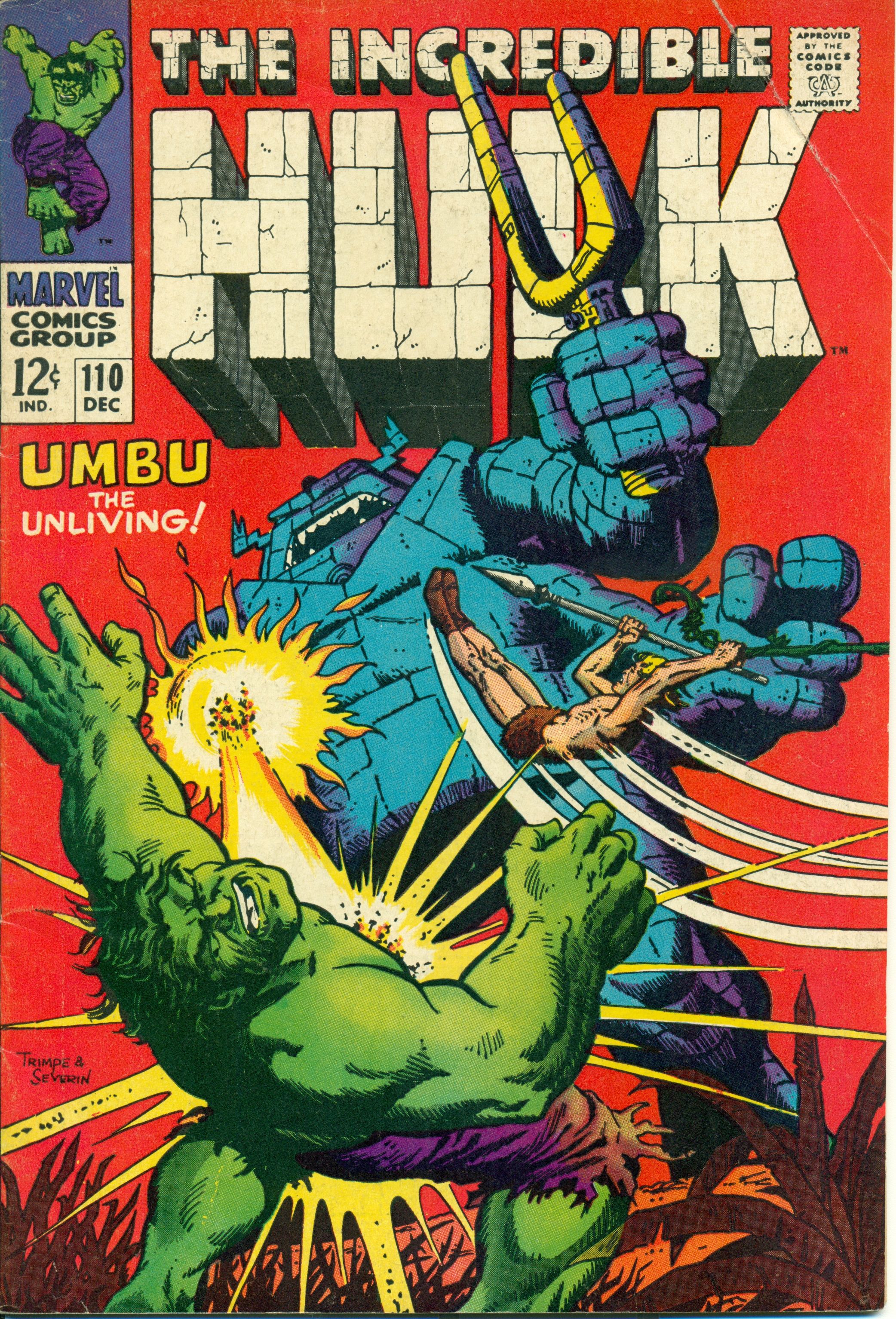 Lot Detail - 1968 The Incredible Hulk #107-110 Marvel Comics (Featuring ...