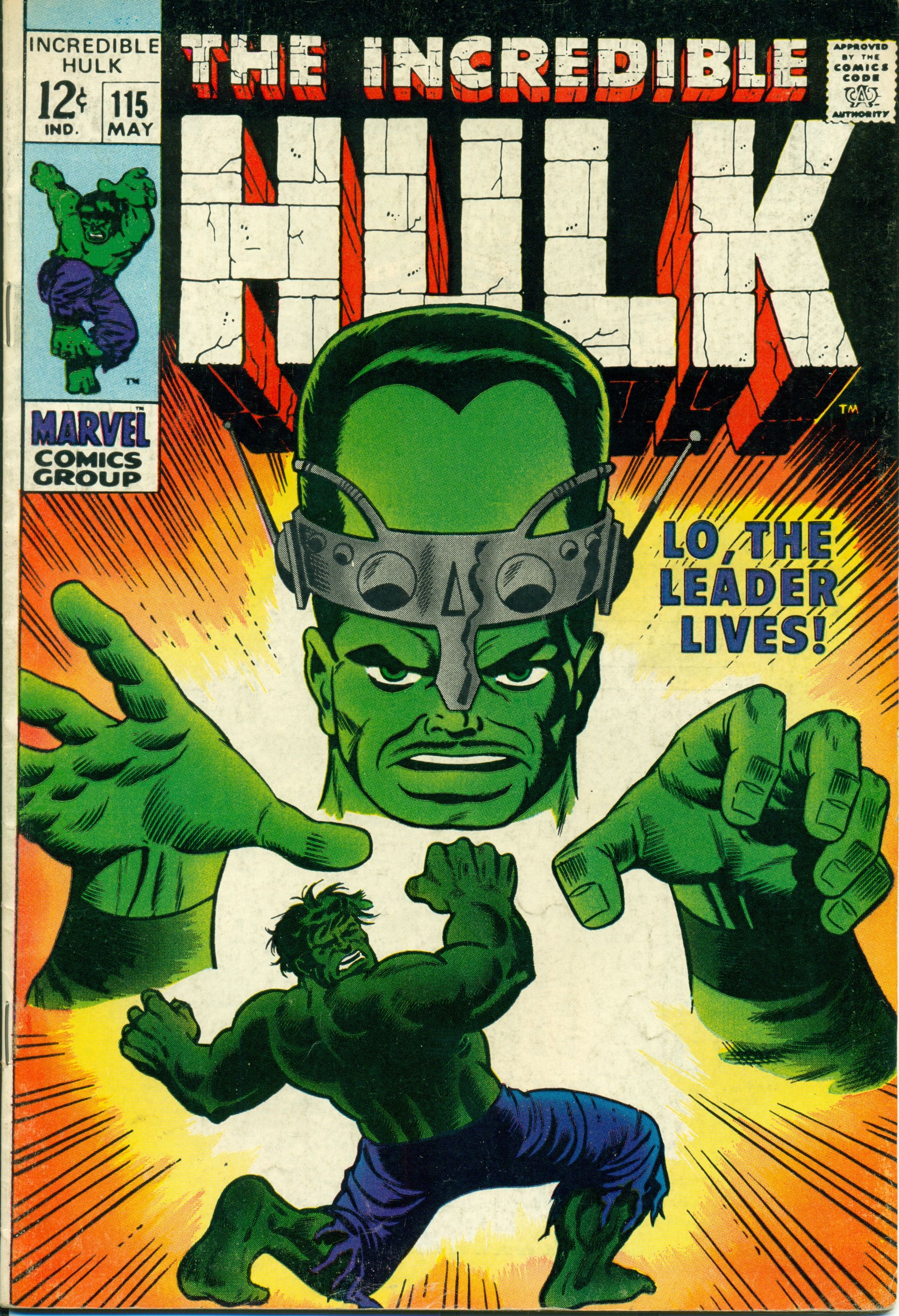 Lot Detail - 1969 The Incredible Hulk #111-115 Marvel Comics (Featuring ...