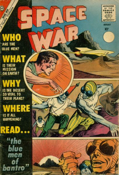 1960-64 Space War #6, 13, 15, 17, 18, 21 & 27 Charlton Comics Fair/Good (MEARS Auction LOA)