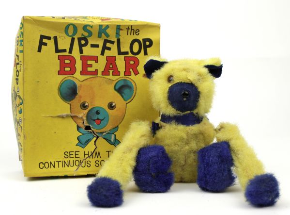 1950s Oski The Flip Flop Bear In Working Order & In Original Box 