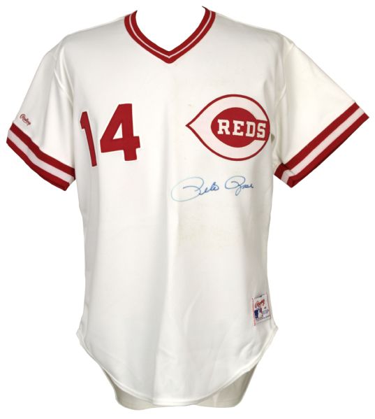 Pete Rose Cincinnati Reds Signed Authentic Jersey - JSA