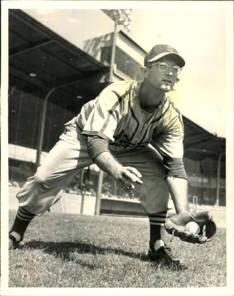 1951 Dick Cole St. Louis Cardinals "The Sporting News Collection Archives" Original Photo (Sporting News Collection Hologram/MEARS Photo LOA)