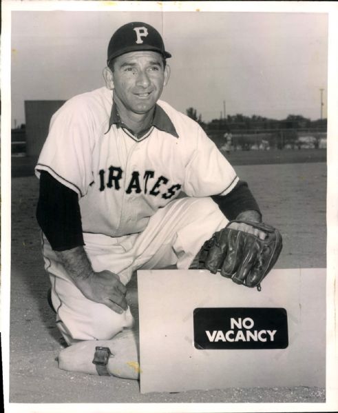 1954 Sid Gordon Pittsburgh Pirates "The Sporting News Collection Archives" Original Photo (Sporting News Collection Hologram/MEARS Photo LOA)