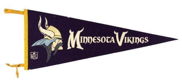 1960s circa Minnesota Vikings Full Size Pennant