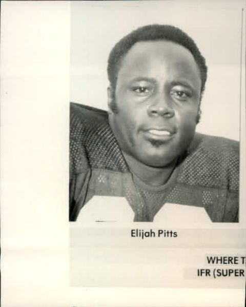 1966-70 Elijah Pitts Green Bay Packers "The Denver Post Archives" Original Photos (Denver Post Hologram/MEARS Photo LOA) - Lot of 3