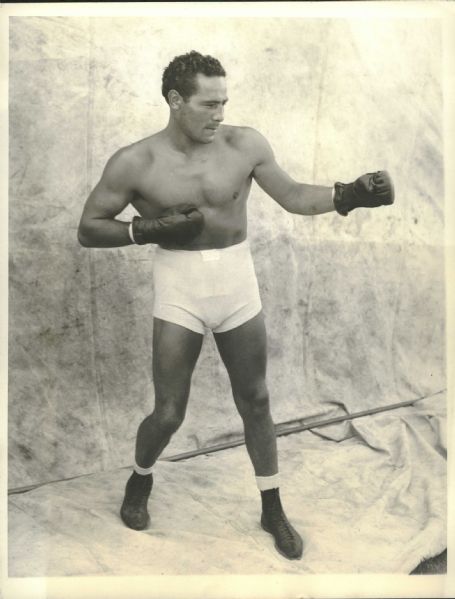 1935 Max Baer Heavyweight Title Challenger to Joe Louis at Yankee Stadium "Rogers Photo Archive" Original 7" x 9" Photo (MEARS Photo LOA) 