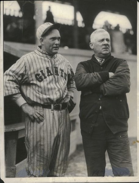 1927 Rogers Hornsby John McGraw New York Giants "Rogers Photo Archives" Original 8" x 10" Photo (MEARS Photo LOA)