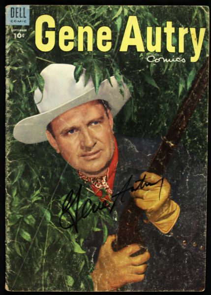 Gene Autry California Angels Signed Dell Comic - JSA 