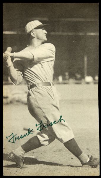 1927-37  Frankie Frisch St. Louis Cardinals Signed 4" x 7" Photo