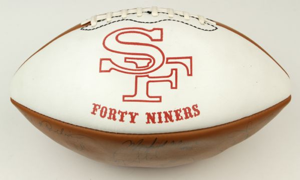 1975 San Francisco 49ers Team Signed Football w/ 37+ Signatures Incl. Steve Spurrier Bullet Bob Hayes - JSA