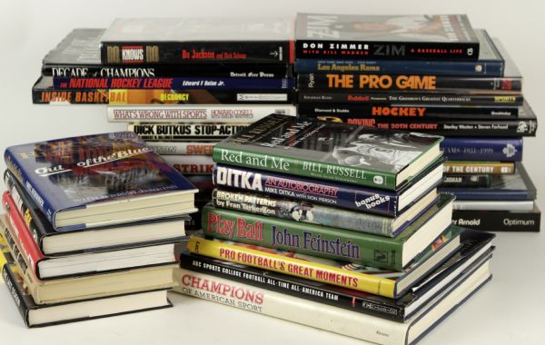 1973-2007 Instant Sports Book Library - Lot of 76 Books Most Hardcover