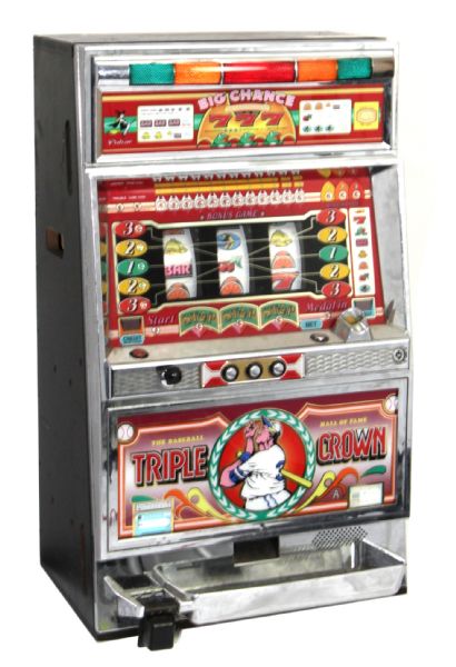 Baseball Themed The Baseball Triple Crown Hall of Fame Slot Machine Made by Pulsar