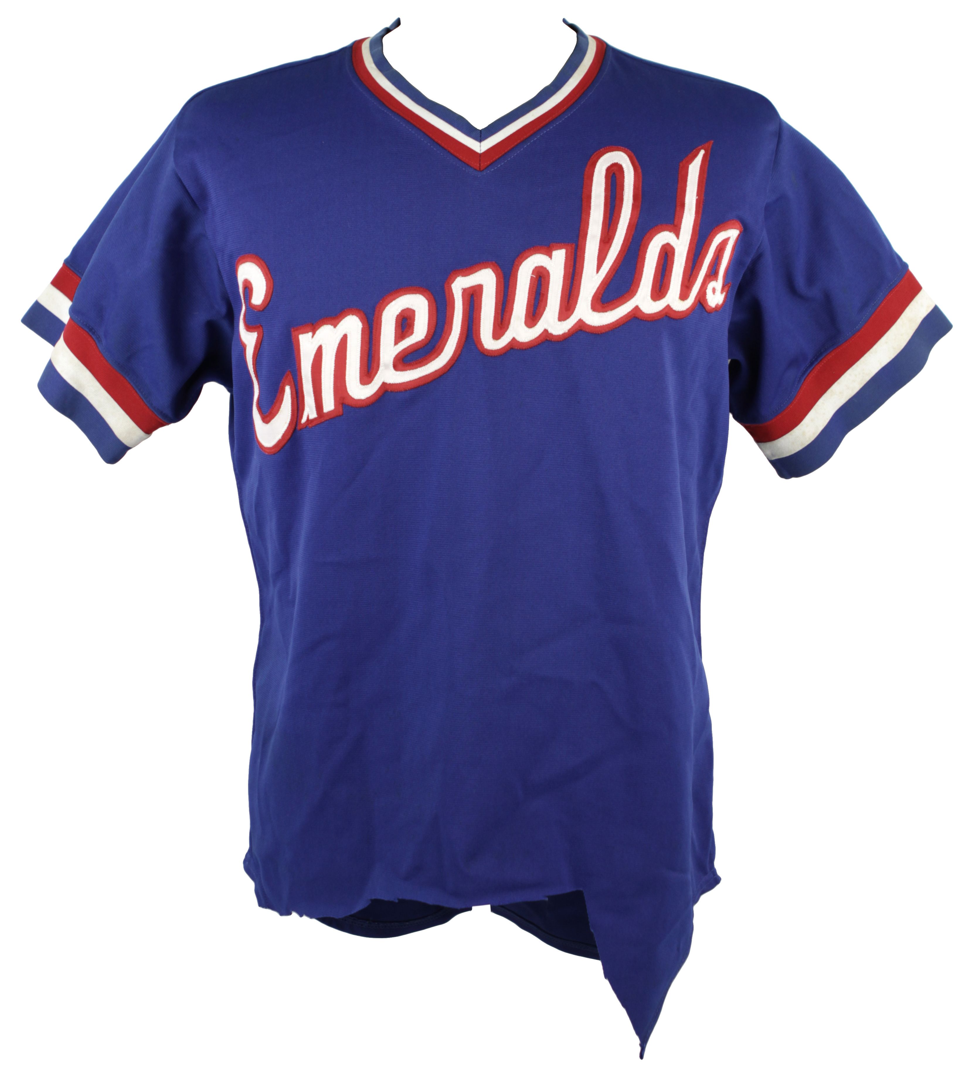 Lot Detail 197885 Emeralds Game Worn Baseball Jersey (MEARS Auction LOA)