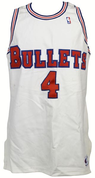 1990s Washington Bullets #4 Throwback Jersey 