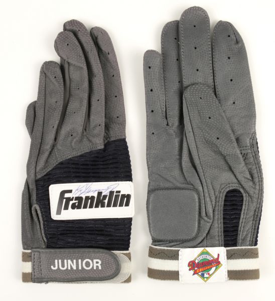 1990s Ken Griffey Jr. Seattle Mariners Game Worn Signed Batting Gloves - JSA & MEARS Auction LOA 