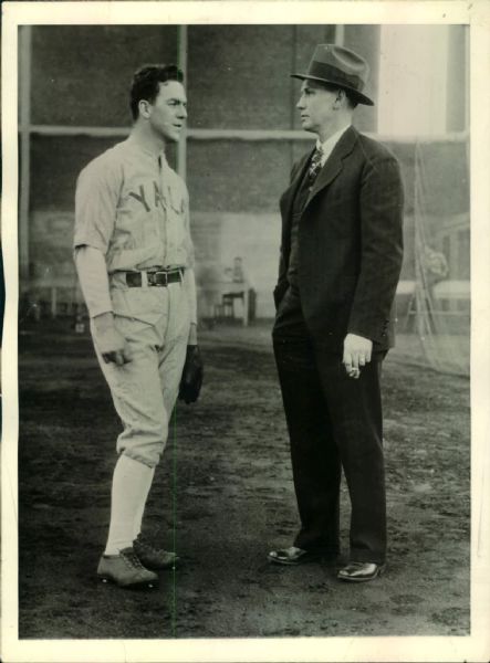 1929 Smoky Joe Wood Yale University "Boston Herald Archives" Original 6" x 8" Photo (BH Archives Hologram/MEARS LOA)